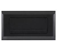 Plaque depour Geberit 200F, finition noire mate, avec kit de levier de chasse d'eau
