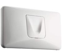 Plaque depour mécanisme de chasse d'eau, blanche, 330 x 180 mm, 6–9 litres