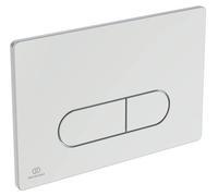 Plaque depour mécanisme de chasse d'eau OLEAS M1 Smartflush, chromée, 24,5 x 16 cm