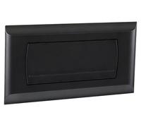 Plaque depour mécanisme Geberit 200F, dimensions 340 x 185 mm, finition noir mat