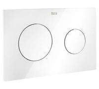 Plaque depour robinet, modèle PL10 One, en plastique, de couleur blanche, vendue à l'unité