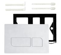 Plaque depour WC, de couleur blanche, compatible avec les mécanismes Geberit Sigma01 UP300/320