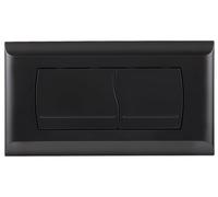 Plaque depour WC, double chasse d'eau, compatible avec Geberit Twinline 30 UP130, finition noir mat