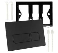 Plaque depour WC, noire, compatible avec Geberit Sigma01