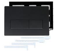 Plaque depour WC, noire mate, compatible avec les mécanismes Geberit Sigma 01/20/30/50