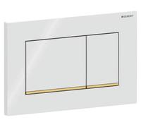 Plaque deSigma30, mécanisme de chasse d'eau double, blanc, en plastique