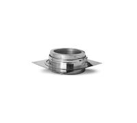 Plaque d'évacuation verticale des condensats I Accessoires pour conduit cheminée et poêle I ø 130 mm I Évacuation verticale des condensats I Isolation optimale à double paroi I Oskar