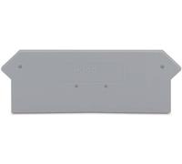 WAGO Plaque de terminaison U. Plaque intermédiaire 279-316 gris 2mm gris pour CLEMENT 4 LIGNES