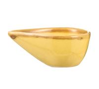 Plaque d'Huiles Essentielles Noël en Porcelaine Jaune, Petit Bol | Surface Lisse, Forme Goutte, Usage Spa ou Maquillage, pour Huiles Essentielles et Cônes de Parfum