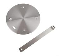 Plaque diffuseur de chaleur pour plaque à induction, disque de mijotage en acier inoxydable avec noyau en aluminium, adaptateur de chauffage uniforme pour casserole à moka et théière, poignée sûre