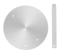 Plaque diffuseur de chaleur pour plaque à induction, disque de mijotage en acier inoxydable avec noyau en aluminium, adaptateur de chauffage uniforme pour casserole à moka et théière, poignée sûre