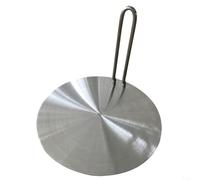 Plaque diffuseur de chaleur pour plaques à induction, disque adaptateur en acier inoxydable avec poignée amovible, convient pour différents matériaux de casserole (A)