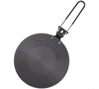 Plaque Diffuseur Flamme Aluminium 24cm 4mm Double Face Antidérapante - pour accessoire Fourneau pour gaz pour Mijoter Brûler Décongeler Aliments Dimension 24x24cm(O)