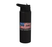 Plaque d'immatriculation Lynyrd Skynyrd 1964 Sweet Home Alabama drapeau américain Stainless Steel Insulated Water Bottle
