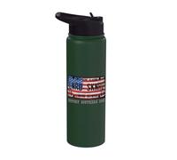 Plaque d'immatriculation Lynyrd Skynyrd 1964 Sweet Home Alabama drapeau américain Stainless Steel Insulated Water Bottle
