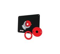 Plaque d'insertion de table de fraisage non percée avec bagues de niveau - 235 x 298 mm