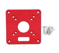 Plaque d'insertion de table de routeur en alliage d'aluminium durable de haute précision 6061 plaque de gravure anodisée pour établi de routeur de table de coupe 120x120x8mm