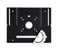 Plaque D'insertion de Table de Routeuse, Alliage D'aluminium, 205x165mm | Conception durable, perçage de trous précis, convient aux routeurs standard