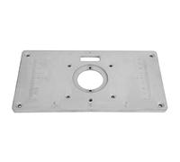 Plaque D'insertion de Table de Routeuse en Aluminium, 235 Mm X 120 Mm | Construction durable, Douille à trou central, Réglage facile, Compatible avec divers routeurs