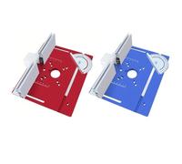 Plaque d'insertion de table de toupie en aluminium pour débroussailleuse lisse sans distorsion pour surface avec jauge à onglet, idéale pour couper le bois et les métaux mous