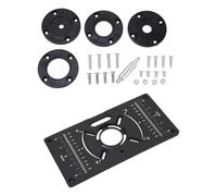 Plaque d'insertion portable en aluminium avec 4 | Aluminium haute résistance avec 4 inserts pour plus de précision et de stabilité lors des tâches de travail du bois