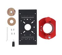 Plaque d'Insertion Réglable Manuelle pour Fraiseuse M8, Base de Levage avec Tableau Pivotant pour Menuiserie, Système de Levage Manuel pour Fraisage, Rainurage et Chanfreinage