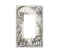 Plaque d'interrupteur à bascule unique en plastique beige de taille standard pour salon, chambre à coucher, maison, bureau