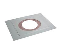 Plaque distance de sécurité étanche rampant pour conduit PGI Poujoulat (Diamètre au choix)