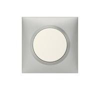 Plaque Dooxie - 1 poste - carré - aluminium LEGRAND