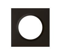 Plaque Dooxie - 1 poste - carré - noir velours LEGRAND