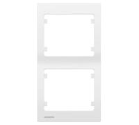 Siemens - plaque double verticale blanc delta iris