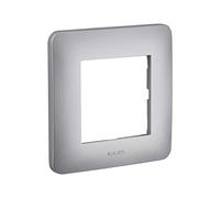 Plaque electrique - Interrupteur pour prise - Prise interrupteur electrique - plaque plastique - prise murale - Prise avec interrupteur - Gamme Casual - Plaque Simple - Debflex | Silver Debflex