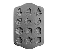 Plaque en acier 12 biscuits Noël Ibili