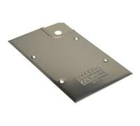 Plaque en acier finition inox poli pour pivot de sol TSDA droite - SEVAX - WA759310 Noir G
