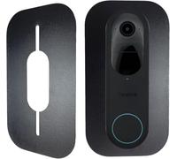 Plaque en acier inoxydable pour sonnette vidéo Reolink - Couvercle de | Façade pour Reolink Doorbell PoE, batterie et Wi-Fi, robuste et accessoire pour sonnette extérieure, noir