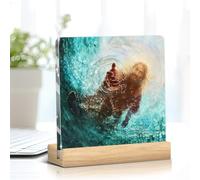 Plaque en acrylique « Hand of God » - Cadeau pour bureau, table, étagère, bureau, salon, chambre à coucher