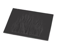 Plaque en fonte pour cheminée - KOTARBAU - 46 x 35 cm - Anthracite - Motif Flammes - Excellente rétention de chaleur