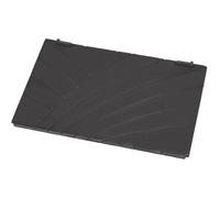 Plaque en fonte pour insert de cheminée - KOTARBAU - 47 x 31,5 cm - Anthracite - Motif Zigzag - Résistante à la chaleur