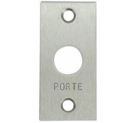 Plaque en inox pour bouton poussoir CDVI