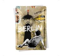 Plaque en Metal 10 x 14 cm - Berlin Street Art