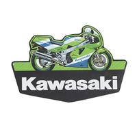 Plaque en métal Kawasaki 1989 Ninja Motorcycle | Décoration murale vintage Kawasaki pour garage ou grotte d'homme