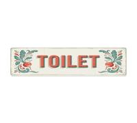 Plaque en métal vintage Radis pour toilettes