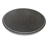Plaque en pierre de lave Ollare - Réfractaire de l'Etna pour four électrique et gaz, barbecue, gril pour pizza et viande - Tailles au choix, forme ronde (50 cm²)