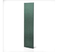 Plaque en tôle perforée verte pour étagères : JOHNNY, 2 pièces, 1800 x 20 x 420 mm