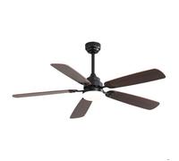 Plaque épaissie52 ""ventilateur de plafond classique avec dimmable LED Light 6 vitesses vent 5 feuilles télécommande Moteur DC
