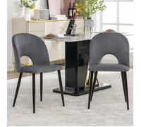 Plaque épaissieFauteuil Chaises de salle à manger Design neuf de haute qualité (2 PCS), chaise rembourrée avec dossier Design chai