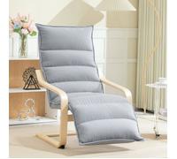 Plaque épaissieFauteuil lounge Fauteuil avec repose-pieds réglable, aspect velours pour salon Fauteuil pivotant avec accoudoirs,