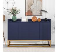 Plaque épaissieHaute qualité nouveau design minimaliste 4 portes buffet sans poignée buffet moderne pour salle à manger, salon, cu