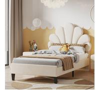 Plaque épaissieStructure de lit Lit rembourré Design neuf de haute qualité lit enfant 90 x 200 cm, cadre de lit avec tête de lit f