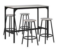 Plaque épaissieTable de bar avec tabouret de bar, set de 5 tables de bar, table de cuisine avec 4 tabourets de bar, ensemble de re